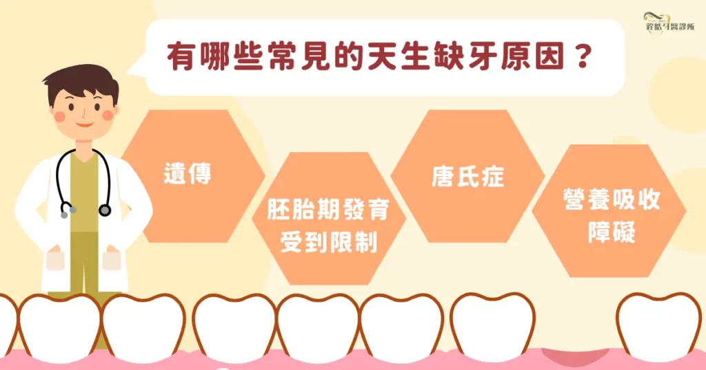 有哪些常見的天生缺牙原因？
